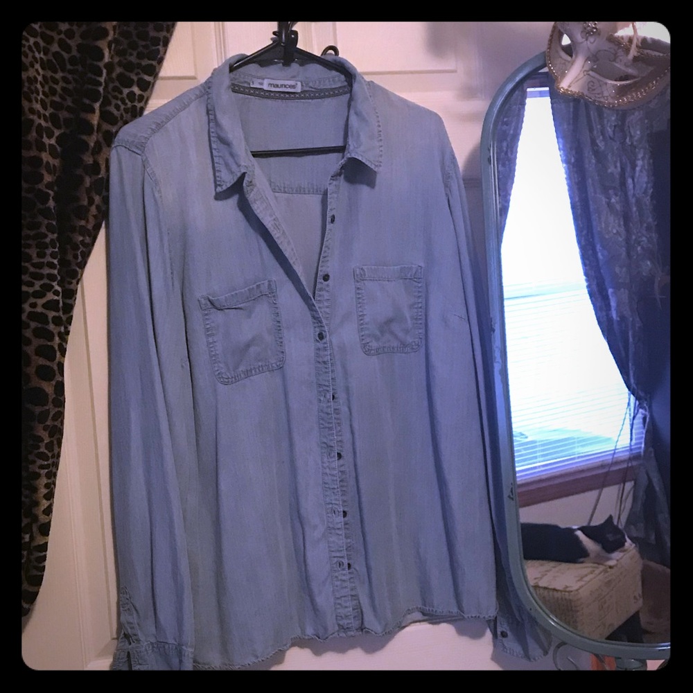 Long Sleeve Maurice Denim button up